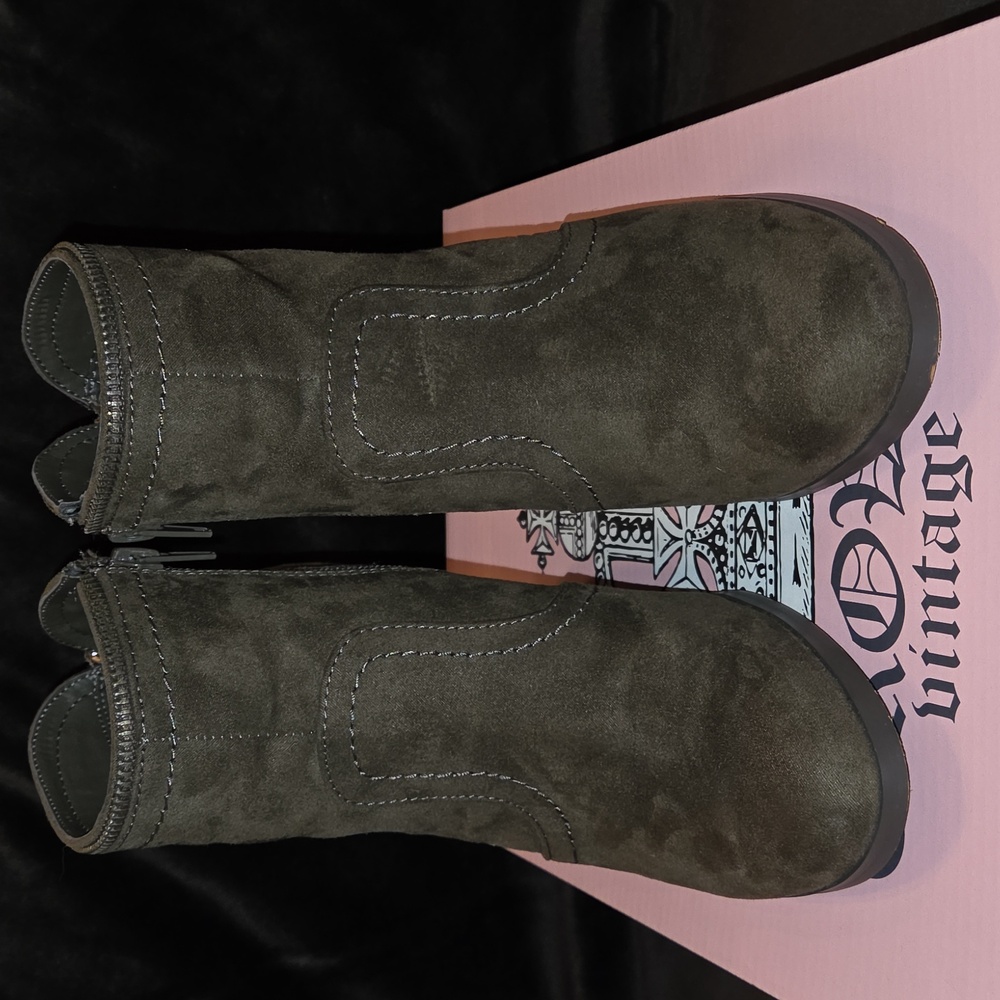 Crown Vintage Dark Brown Ankle Boots